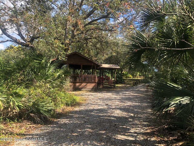 603 Cross Creek Dr, Sebastian, FL 32958 - view of home's community featuring a gazebo and driveway