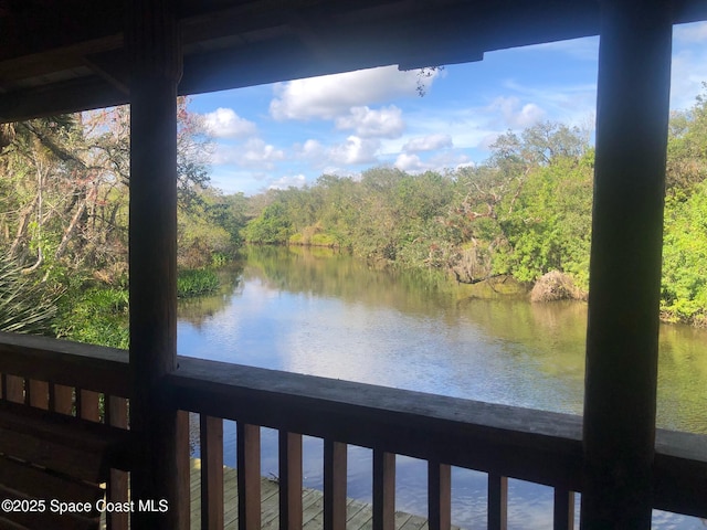 603 Cross Creek Dr, Sebastian, FL 32958 - water view featuring a forest