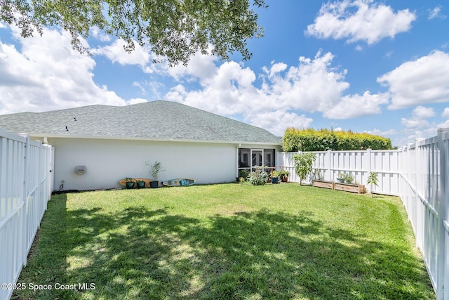 4448 Heaton Park Trl, Rockledge, FL 32955 - fenced backyard with a garden