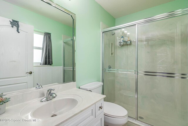 4448 Heaton Park Trl, Rockledge, FL 32955 - full bathroom featuring vanity and a stall shower