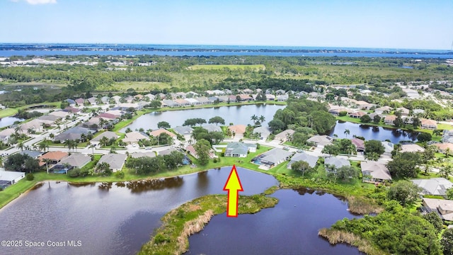 4448 Heaton Park Trl, Rockledge, FL 32955 - aerial overview of property's location featuring nearby suburban area and a nearby body of water