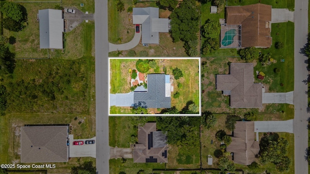 458 Stendal Rd NW, Palm Bay, FL 32907 - aerial view of residential area with property boundaries highlighted