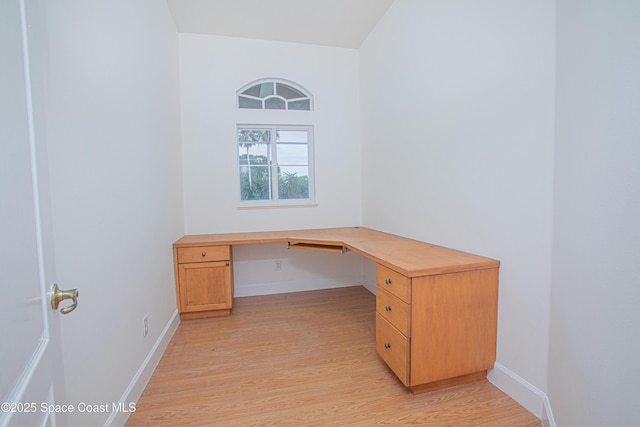 4180 Stoney Point Rd, Melbourne, FL 32940 - unfurnished office featuring light wood-type flooring and built in study area