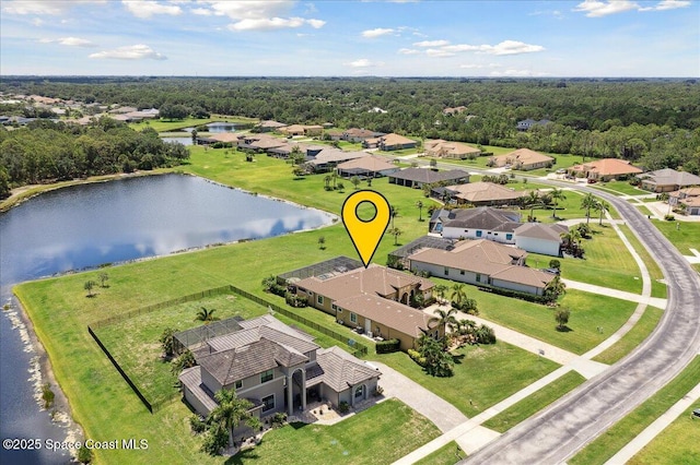 4464 Preservation Cir, Melbourne, FL 32934 - aerial perspective of suburban area with a large body of water