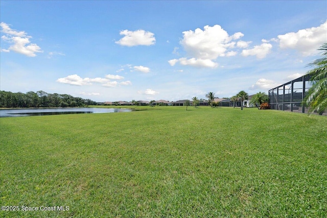 4464 Preservation Cir, Melbourne, FL 32934 - view of grassy yard with a water view