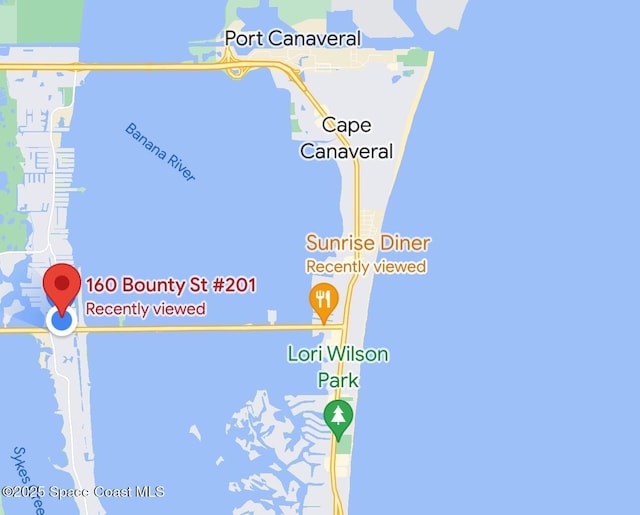 225 Buccaneer Ave Unit C2-207, Merritt Island, FL 32952 - map of property with streets / nearby areas