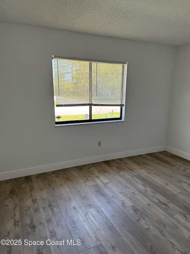 1112 Wabash Rd SE, Palm Bay, FL 32909 - spare room with wood finished floors and a textured ceiling