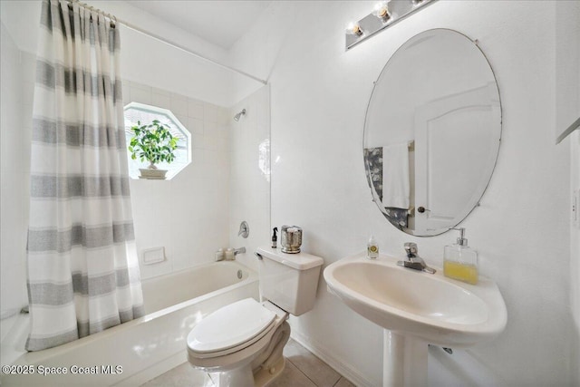 984 Wimbledon Dr, Melbourne, FL 32940 - full bathroom with shower / bath combo and tile patterned floors