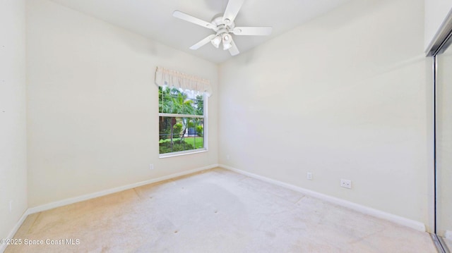 3531 Plume Way SE, Palm Bay, FL 32909 - spare room with carpet and ceiling fan