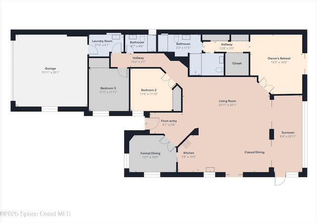 3531 Plume Way SE, Palm Bay, FL 32909 - view of home floor plan