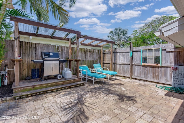 936 Santa Cruz Rd, Cocoa Beach, FL 32931 - view of patio with area for grilling
