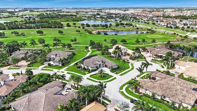 7354 Lucaya Ct, Melbourne, FL 32940 - aerial overview of property's location with nearby suburban area, a nearby body of water, and a local golf course