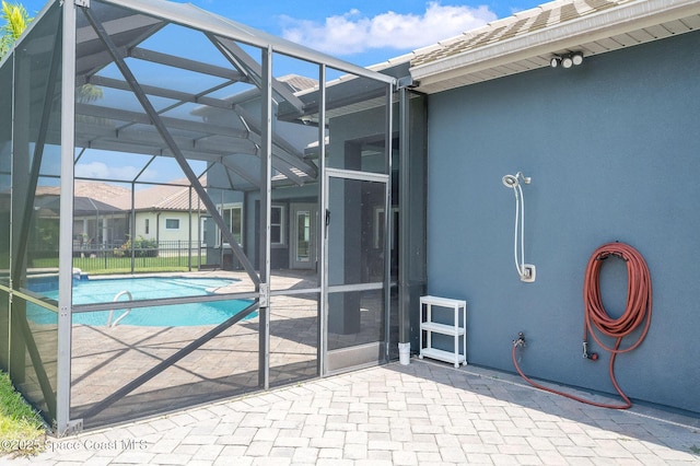 4554 Preservation Cir, Melbourne, FL 32934 - view of pool with a lanai and a patio area