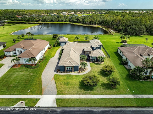 4554 Preservation Cir, Melbourne, FL 32934 - aerial perspective of suburban area with a nearby body of water
