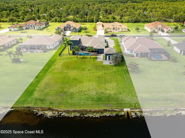 4554 Preservation Cir, Melbourne, FL 32934 - aerial perspective of suburban area featuring a nearby body of water