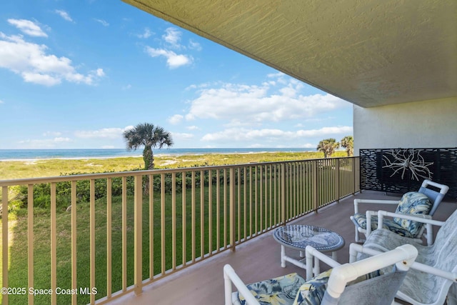 750 N Atlantic Ave Unit 203, Cocoa Beach, FL 32931 - balcony featuring view of water and beach