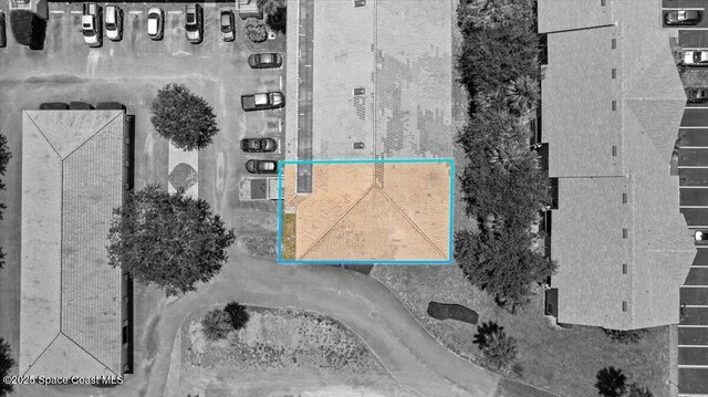 2097 Hidden Grove Ln Unit 106, Merritt Island, FL 32953 - aerial overview of property's location featuring property parcel outlined
