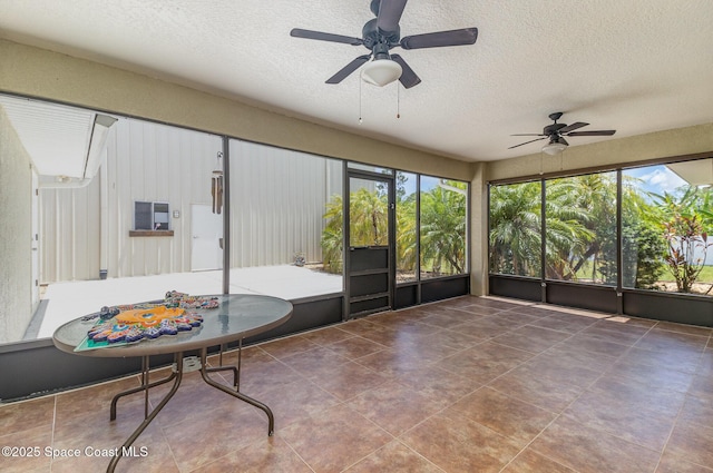690 Grant Rd, Palm Bay, FL 32909 - sunroom with ceiling fan