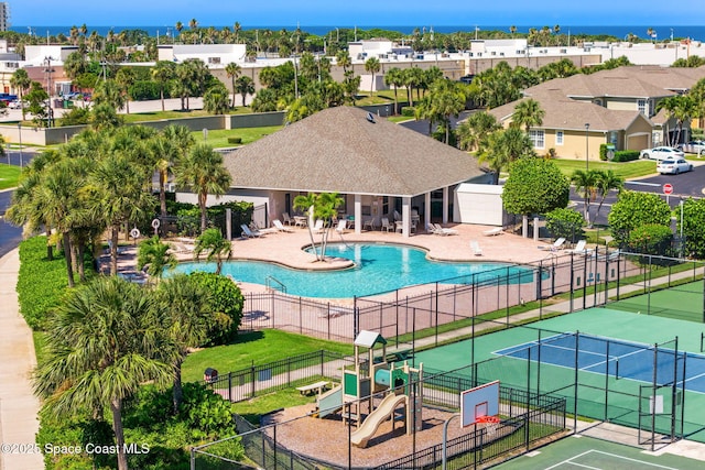 3498 Cutty Sark Way, Indialantic, FL 32903 - community pool with a patio