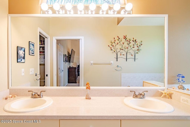 4204 Long Leaf Dr, Melbourne, FL 32940 - bathroom featuring double vanity