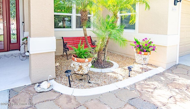 4204 Long Leaf Dr, Melbourne, FL 32940 - entrance to property with stucco siding