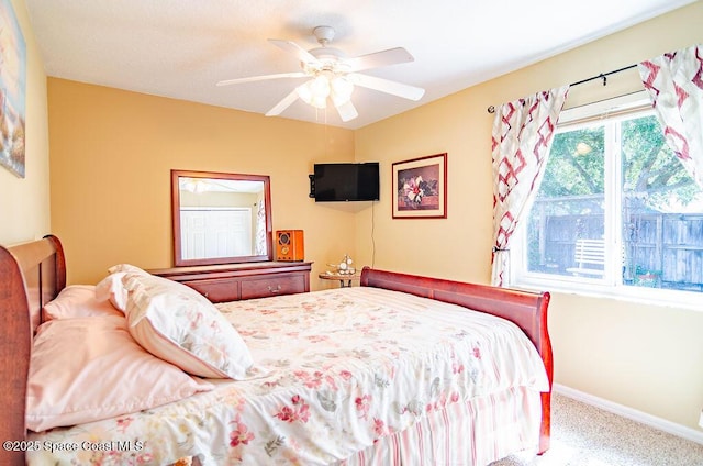 4204 Long Leaf Dr, Melbourne, FL 32940 - bedroom with carpet and ceiling fan