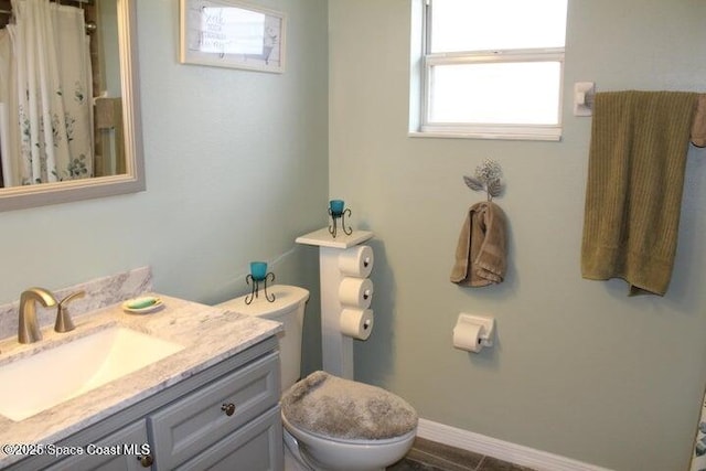 3455 Soft Breeze Cir, Melbourne, FL 32904 - full bath featuring vanity and a shower with curtain