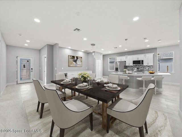 3358 Nancy St, West Melbourne, FL 32904 - dining area with recessed lighting