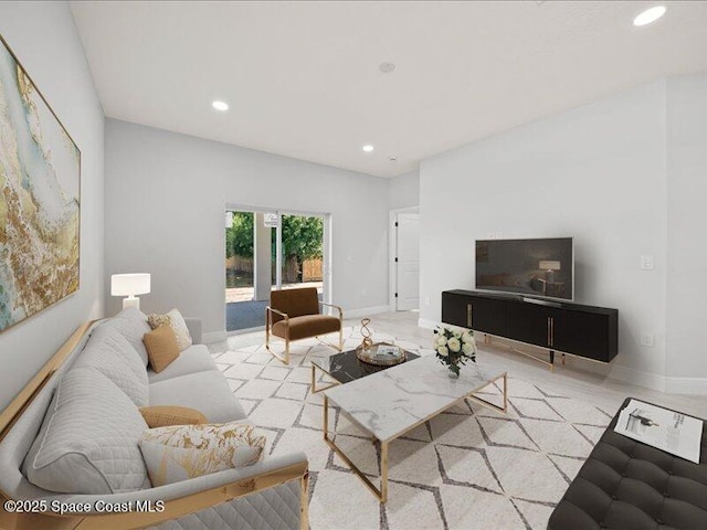 3358 Nancy St, West Melbourne, FL 32904 - living area with recessed lighting and baseboards