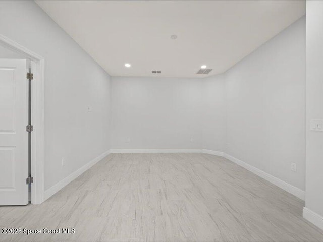 3358 Nancy St, West Melbourne, FL 32904 - empty room featuring baseboards and recessed lighting