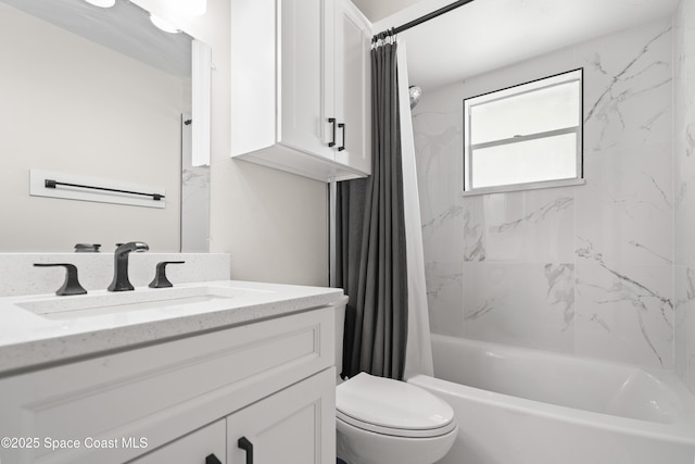 845 Westport Dr, Rockledge, FL 32955 - bathroom featuring vanity and shower / bath combination with curtain
