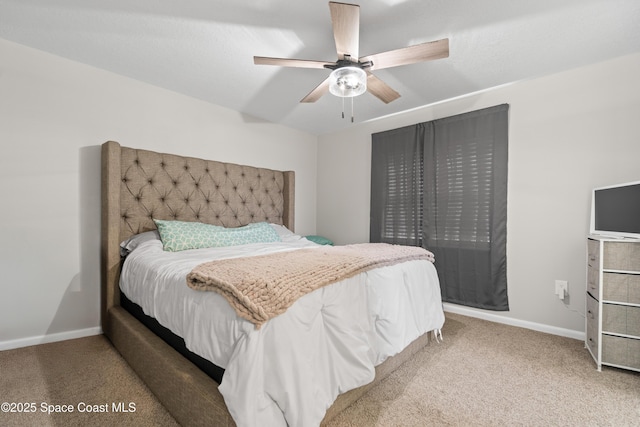845 Westport Dr, Rockledge, FL 32955 - carpeted bedroom featuring baseboards and ceiling fan