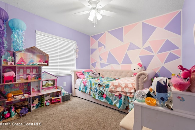845 Westport Dr, Rockledge, FL 32955 - carpeted bedroom featuring a ceiling fan