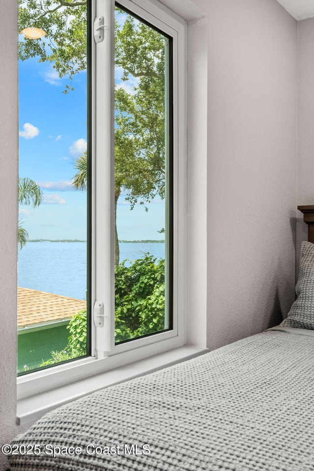 1379 Rose Ct, Melbourne, FL 32935 - bedroom with a water view