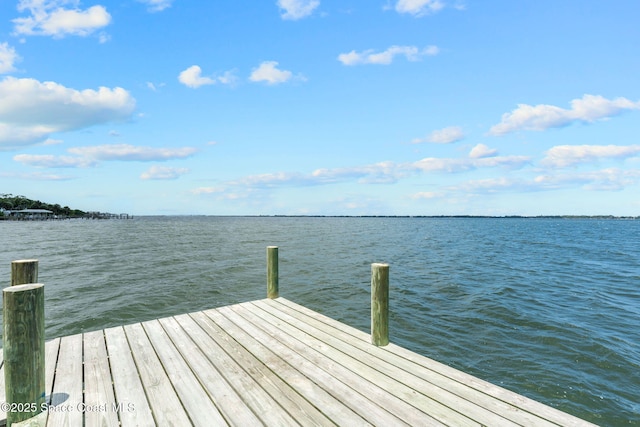 1379 Rose Ct, Melbourne, FL 32935 - dock area featuring a water view