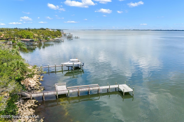 1379 Rose Ct, Melbourne, FL 32935 - dock area featuring a water view