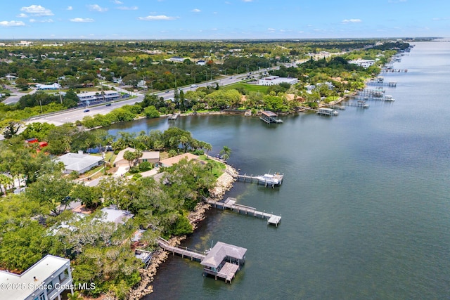 1379 Rose Ct, Melbourne, FL 32935 - drone / aerial view of a nearby body of water