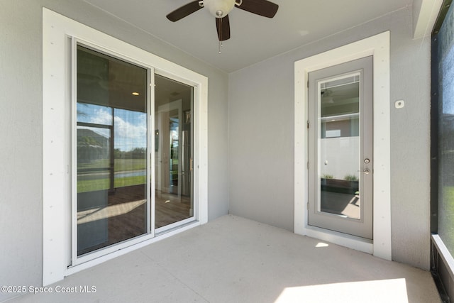 2920 Casterton Dr, Melbourne, FL 32940 - view of patio / terrace with a ceiling fan