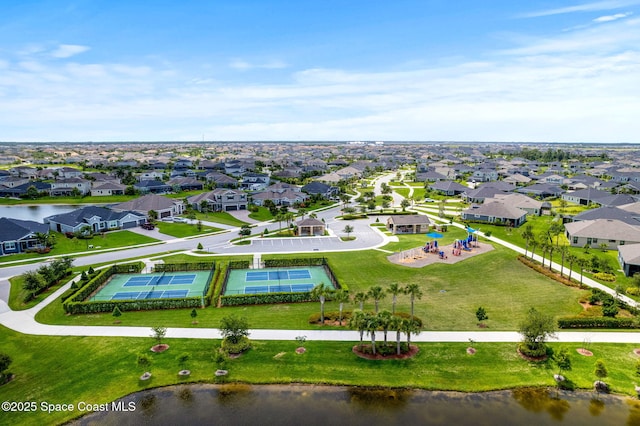 2920 Casterton Dr, Melbourne, FL 32940 - aerial view of residential area featuring a large body of water