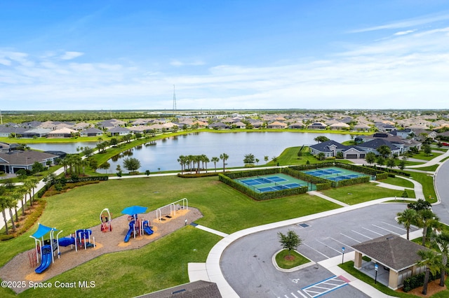 2920 Casterton Dr, Melbourne, FL 32940 - aerial perspective of suburban area featuring a large body of water
