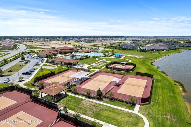 2920 Casterton Dr, Melbourne, FL 32940 - aerial view of residential area featuring a large body of water