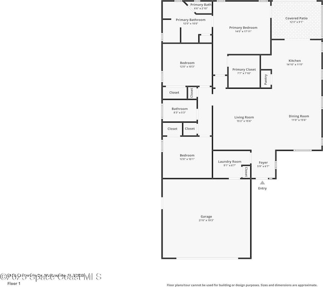 2920 Casterton Dr, Melbourne, FL 32940 - view of room layout