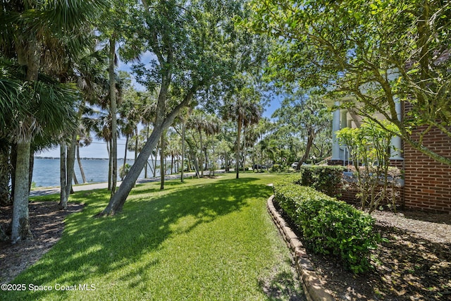 1407 Rockledge Dr, Rockledge, FL 32955 - view of grassy yard featuring a water view