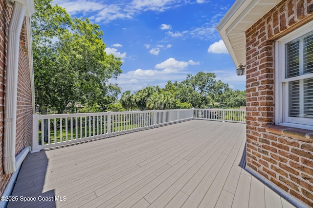 1407 Rockledge Dr, Rockledge, FL 32955 - view of wooden terrace