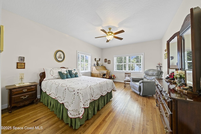 1407 Rockledge Dr, Rockledge, FL 32955 - bedroom featuring light wood-style flooring and a ceiling fan