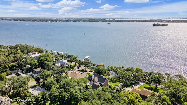 1407 Rockledge Dr, Rockledge, FL 32955 - aerial perspective of suburban area featuring a nearby body of water