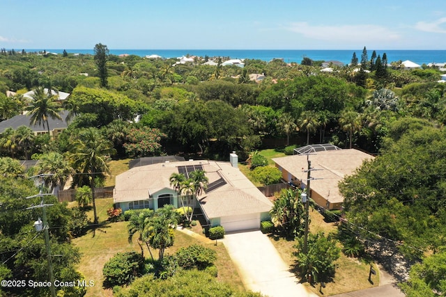 112 Carmen St, Melbourne Beach, FL 32951 - view from above of property with a nearby body of water