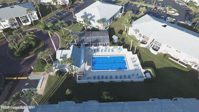 951 Sonesta Ave NE Unit 204, Palm Bay, FL 32905 - bird's eye view of a pool