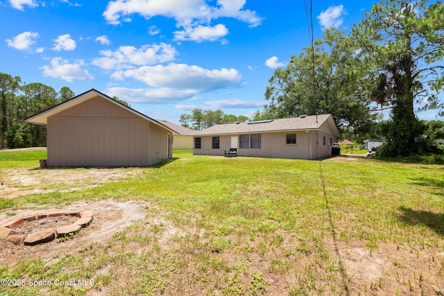 1421 Degroodt Rd SW, Palm Bay, FL 32908 - back of property with a yard