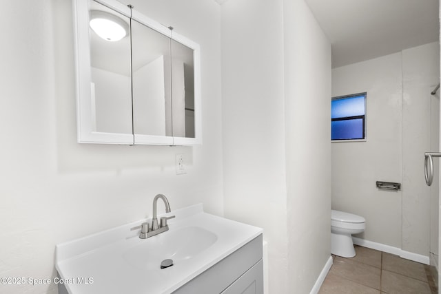1421 Degroodt Rd SW, Palm Bay, FL 32908 - full bathroom featuring vanity, tile patterned flooring, and a shower
